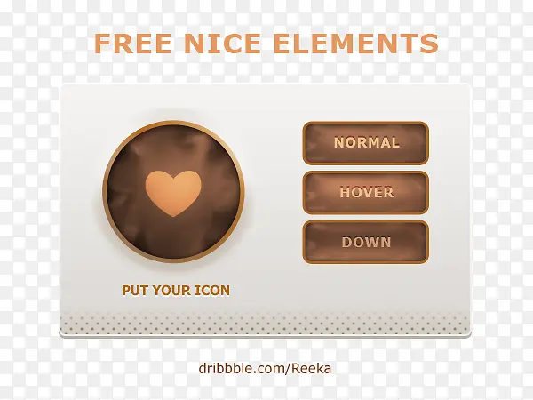 ��ɫ��ť����UI���PSD����-������