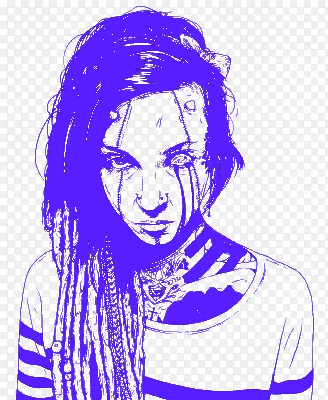 ��ɫ�滭��Ů��-������