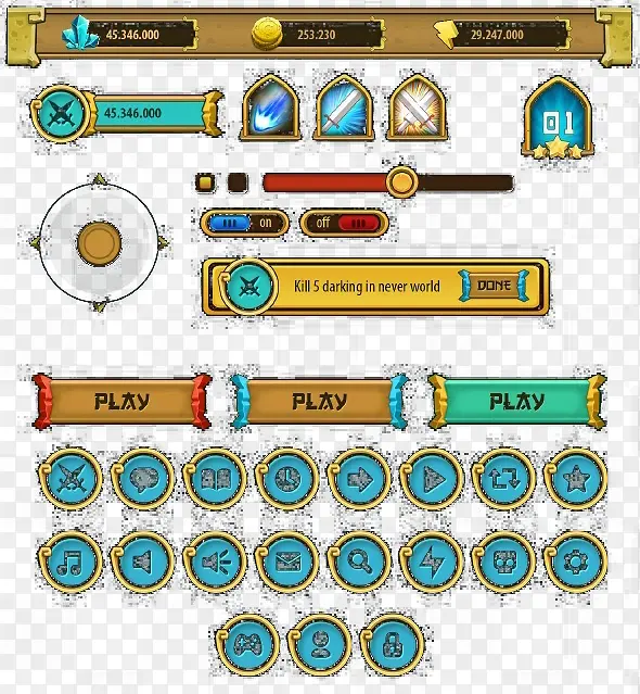 ��Ϸ��ťԪ��-������