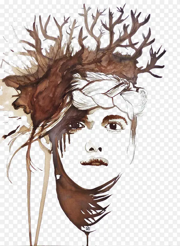 �ֻ���Ůͷ�ϳ���֦����-������