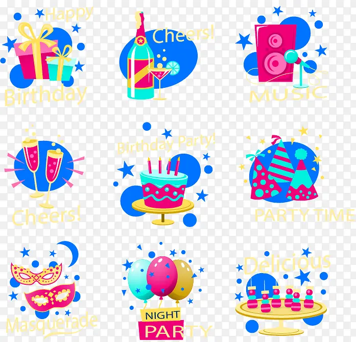 9���ɫ���ձ�ǩʸ��ͼ-������