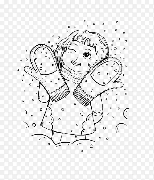 �ֻ���ѩ�������׵�СŮ��-������