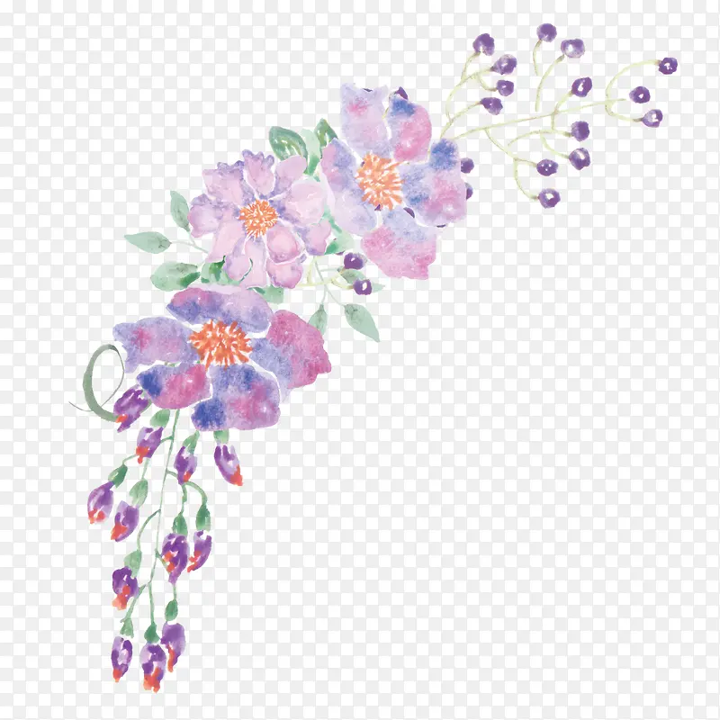 ����ˮ�ʻ�PNG-������