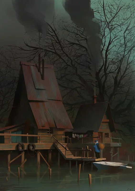 �ֻ���ʽľ�ݲ廭-������