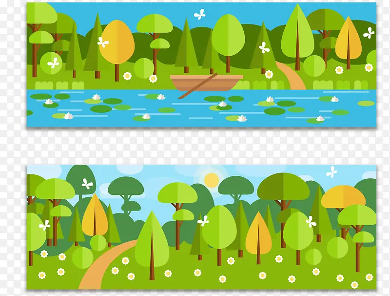 2���ƽ����ɫ����羰ʸ���ز�-������