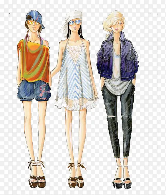 ʱװ��Ʋ廭-������