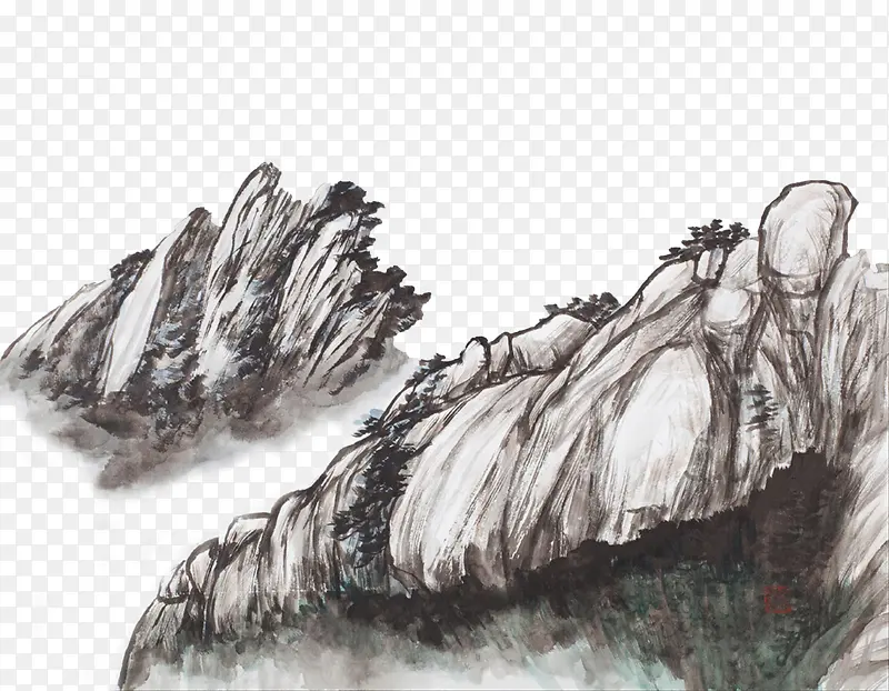 ɽ���ϵ�С��-������