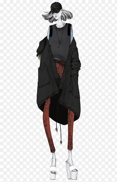 �߶�Ůװ��Ʋ廭��-������