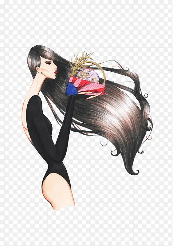 �ֻ�Ůװ��Ʋ廭��-������