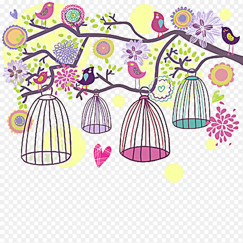 ��֦�ϵ�����ͼƬ�ز�-������