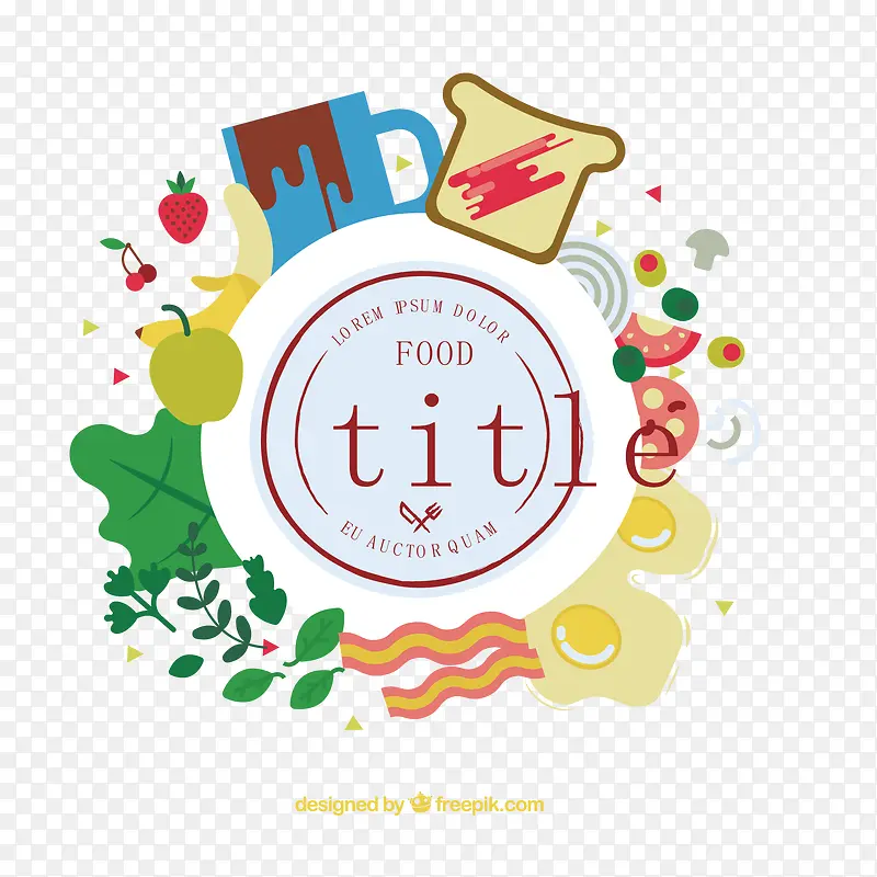 ��ζʳ��װ��Բ�α�ǩʸ��ͼ���-������