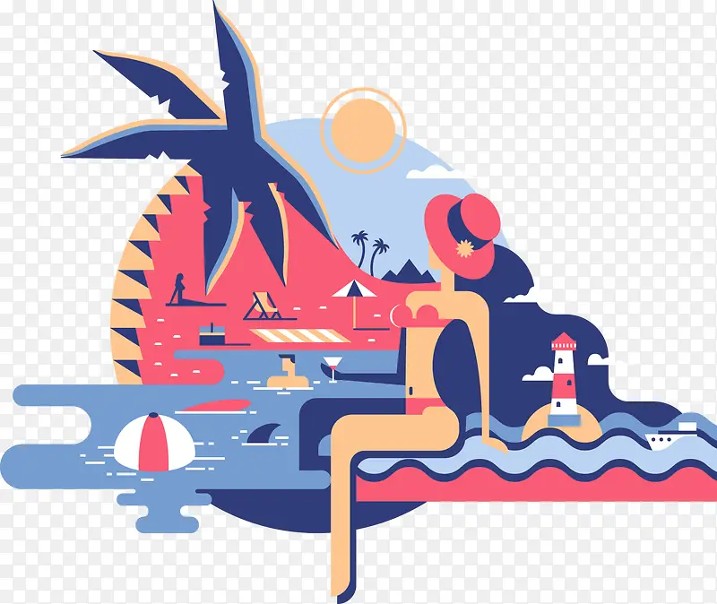 ��ƽ��ɳ̲��Ů-������