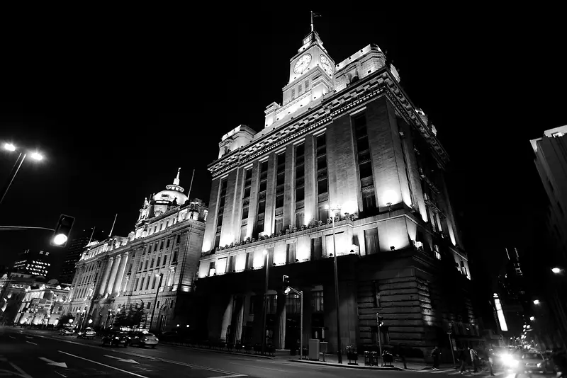 ���źڰ���¥��Ӱͼ-������