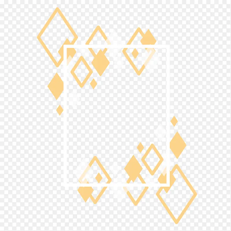 ��ɫ����װ�α߿�PNG-������