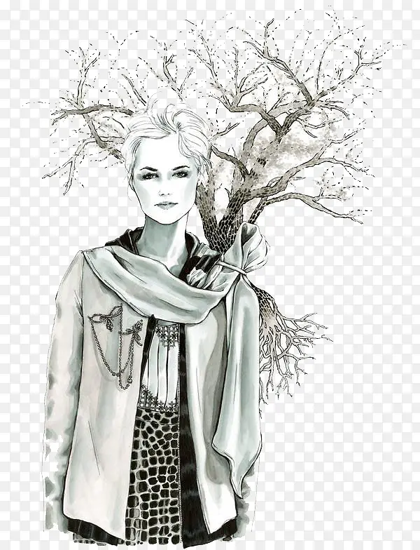 ������Ů���ֲ廭-������