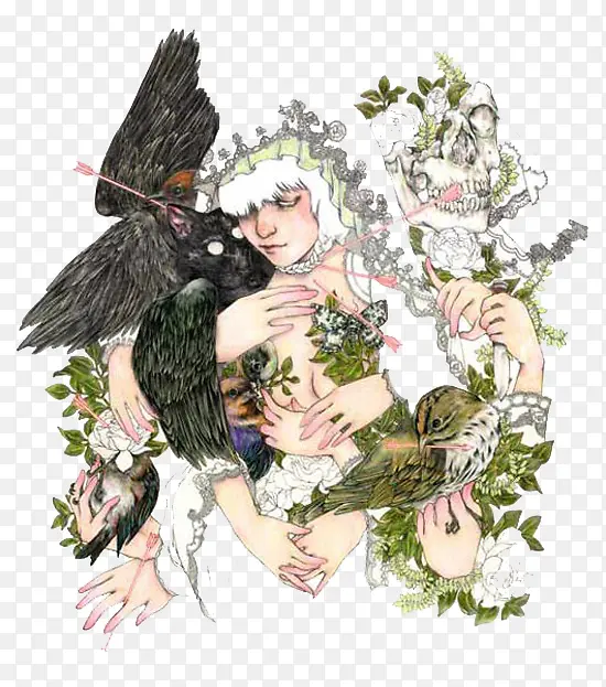 ������Ů�廭-������