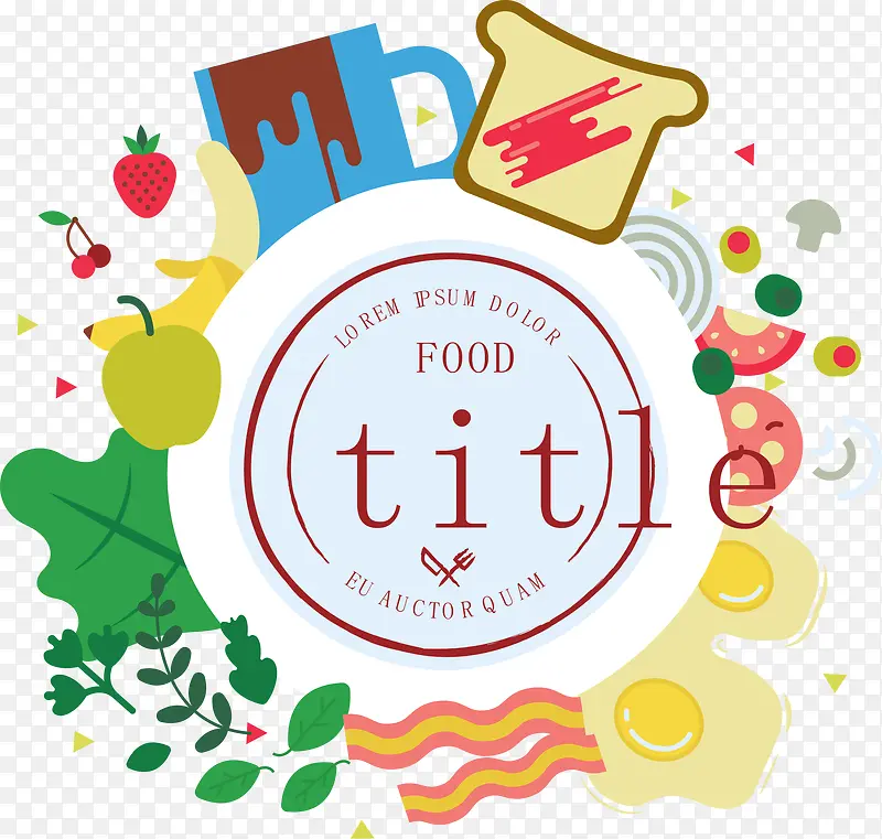 ��ζʳ��װ��Բ�α�ǩʸ��ͼ-������