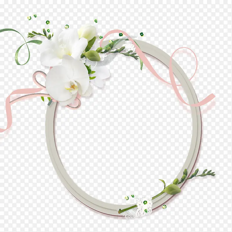 ��ɫ���� ��ɫ��֦ ��ɫԲ�߿�png�ز�-������