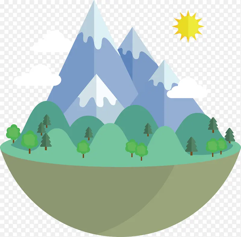 ��ƽ���羰ʸ���廭�ز�-������