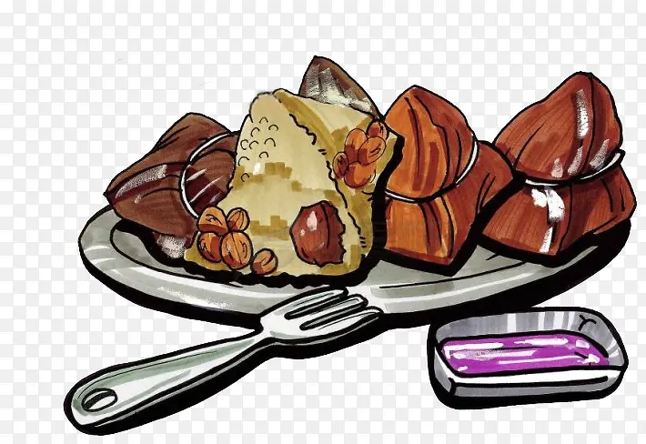 ʳƷ�ֻ�廭-������