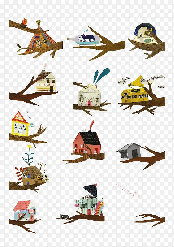 ��֦�ϵ�����-������