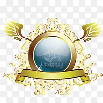 金色装饰矢量-空若网 金色装饰矢量-空若网