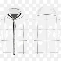 矢量白色冬季马甲-空若网 矢量白色冬季马甲-空若网