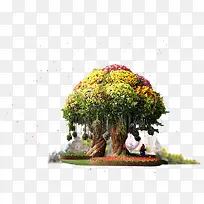 童话森林 卡通古树-空若网 童话森林 卡通古树-空若网