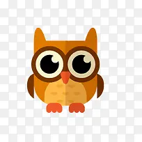 装饰矢量卡通扁平化猫头鹰-空若网 装饰矢量卡通扁平化猫头鹰-空若网