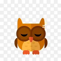 装饰矢量卡通扁平化猫头鹰-空若网 装饰矢量卡通扁平化猫头鹰-空若网
