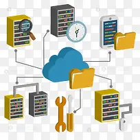 行业架构分析图矢量-空若网 行业架构分析图矢量-空若网
