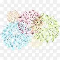 春节多彩密集烟花-空若网 春节多彩密集烟花-空若网