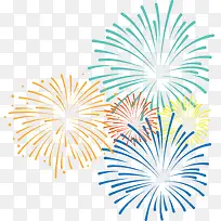 新年密集多彩烟花-空若网 新年密集多彩烟花-空若网