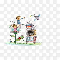 手绘电视-空若网 手绘电视-空若网