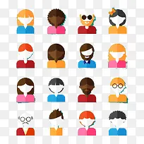 扁平人素材-空若网 扁平人素材-空若网