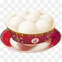 创意摄影红色的瓷碗汤圆-空若网 创意摄影红色的瓷碗汤圆-空若网