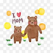 母亲节小熊PNG下载-空若网 母亲节小熊PNG下载-空若网