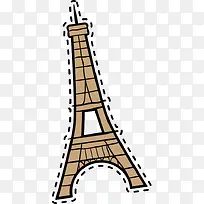 卡通埃菲尔铁塔-空若网 卡通埃菲尔铁塔-空若网