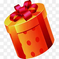 橙色圆形礼盒印章-空若网 橙色圆形礼盒印章-空若网