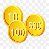 金币矢量图-空若网 金币矢量图-空若网