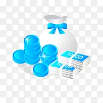 蓝色金融元素-空若网 蓝色金融元素-空若网