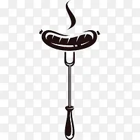 卡通手绘烤串香肠-空若网 卡通手绘烤串香肠-空若网