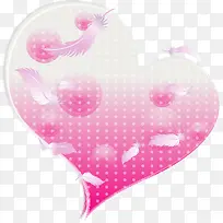 矢量手绘粉色爱心-空若网 矢量手绘粉色爱心-空若网