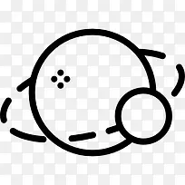 行星和卫星图标-空若网 行星和卫星图标-空若网