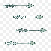 手绘情人箭集素材-空若网 手绘情人箭集素材-空若网