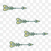 手绘情人箭集素材-空若网 手绘情人箭集素材-空若网