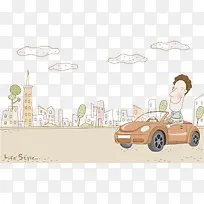 商业插画手绘卡通-空若网 商业插画手绘卡通-空若网