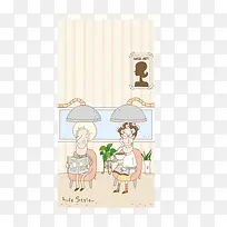 商业插画手绘卡通-空若网 商业插画手绘卡通-空若网