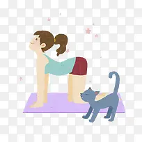 练瑜伽的女士-空若网 练瑜伽的女士-空若网