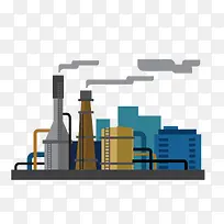 扁平化元素 工厂建筑 灰色-空若网 扁平化元素 工厂建筑 灰色-空若网